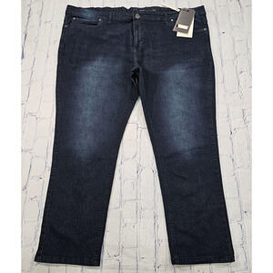 Six Lincoln New York MENS SIZE 46X32 Slim Fit Stretch Jeans Blue